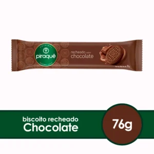 Biscoito Piraquê Recheado Sabor Chocolate 76g